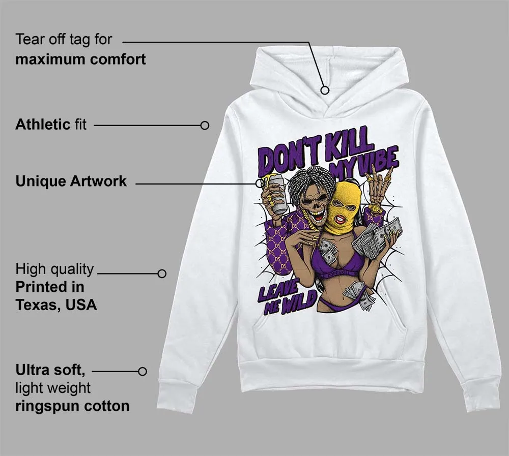 Field Purple 12s DopeSkill Hoodie Sweatshirt Don't Kill My Vibe Graphic sold by DopeSkill product image thumbnail 3