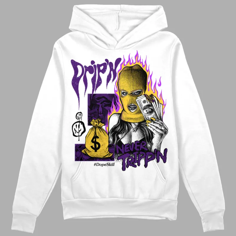 Field Purple 12s DopeSkill Hoodie Sweatshirt Drip'n Never Tripp'n Graphic sold by DopeSkill