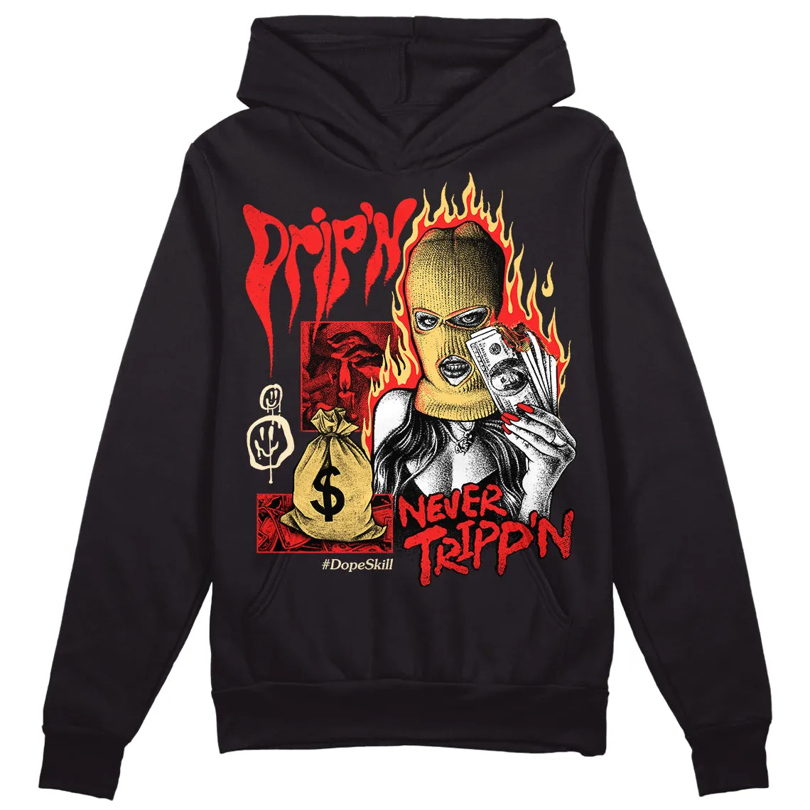 Dunk On Mars 5s DopeSkill Hoodie Sweatshirt Drip'n Never Tripp'n Graphic sold by DopeSkill