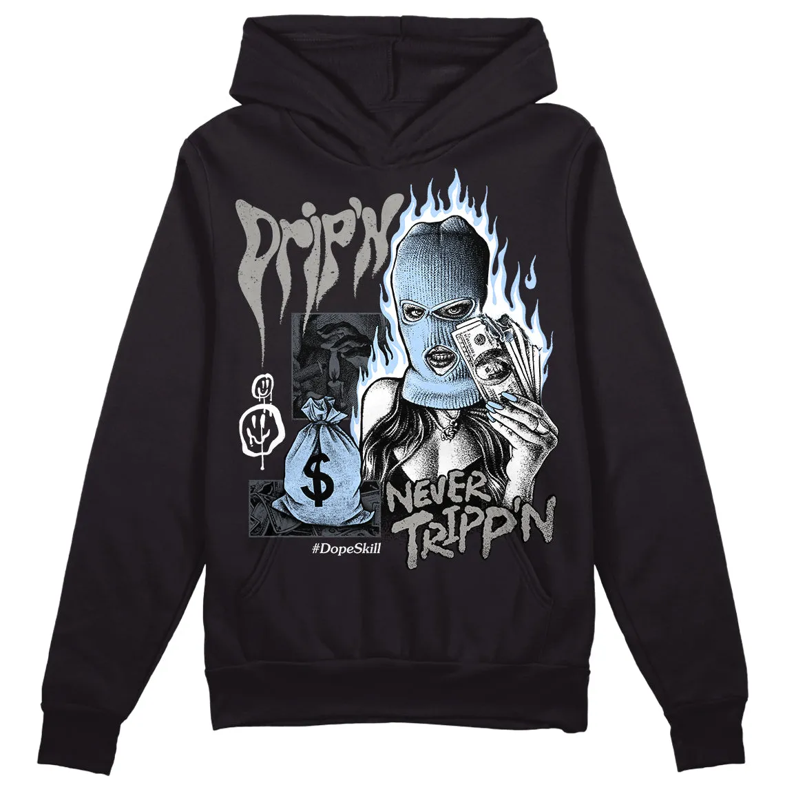 Cool Grey 11s DopeSkill Hoodie Sweatshirt Drip'n Never Tripp'n Graphic sold by DopeSkill product image thumbnail 2
