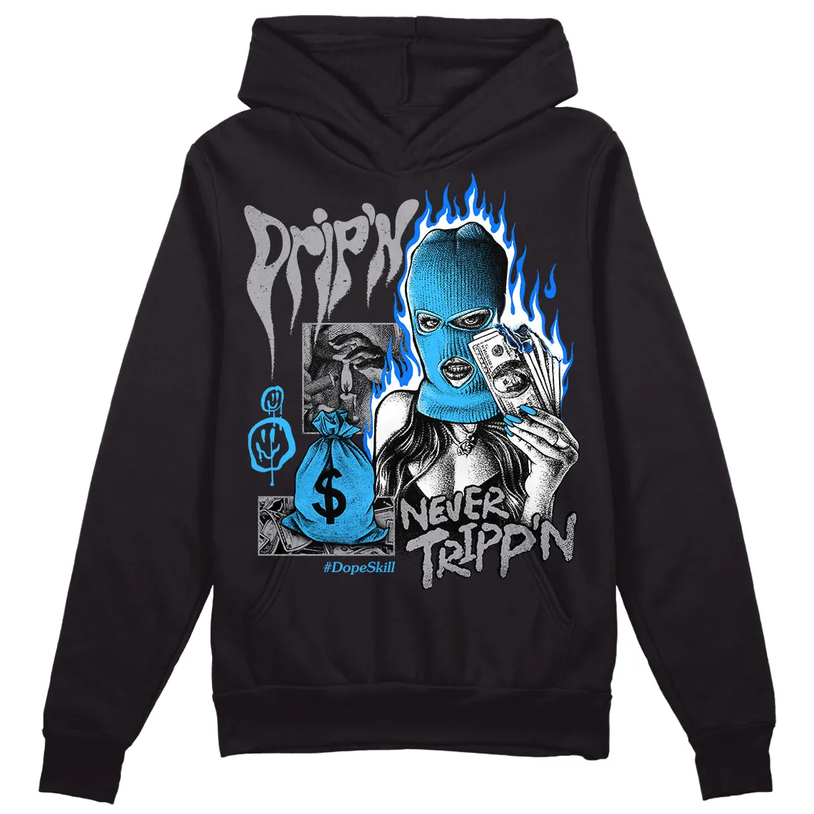 Chambray 7s DopeSkill Hoodie Sweatshirt Drip'n Never Tripp'n Graphic sold by DopeSkill