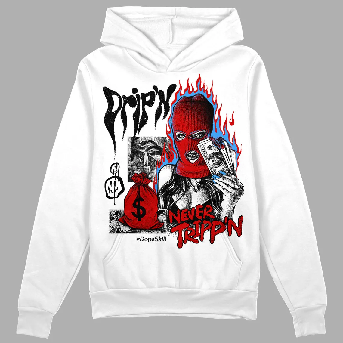 Black Toe 1s DopeSkill Hoodie Sweatshirt Drip'n Never Tripp'n Graphic sold by DopeSkill