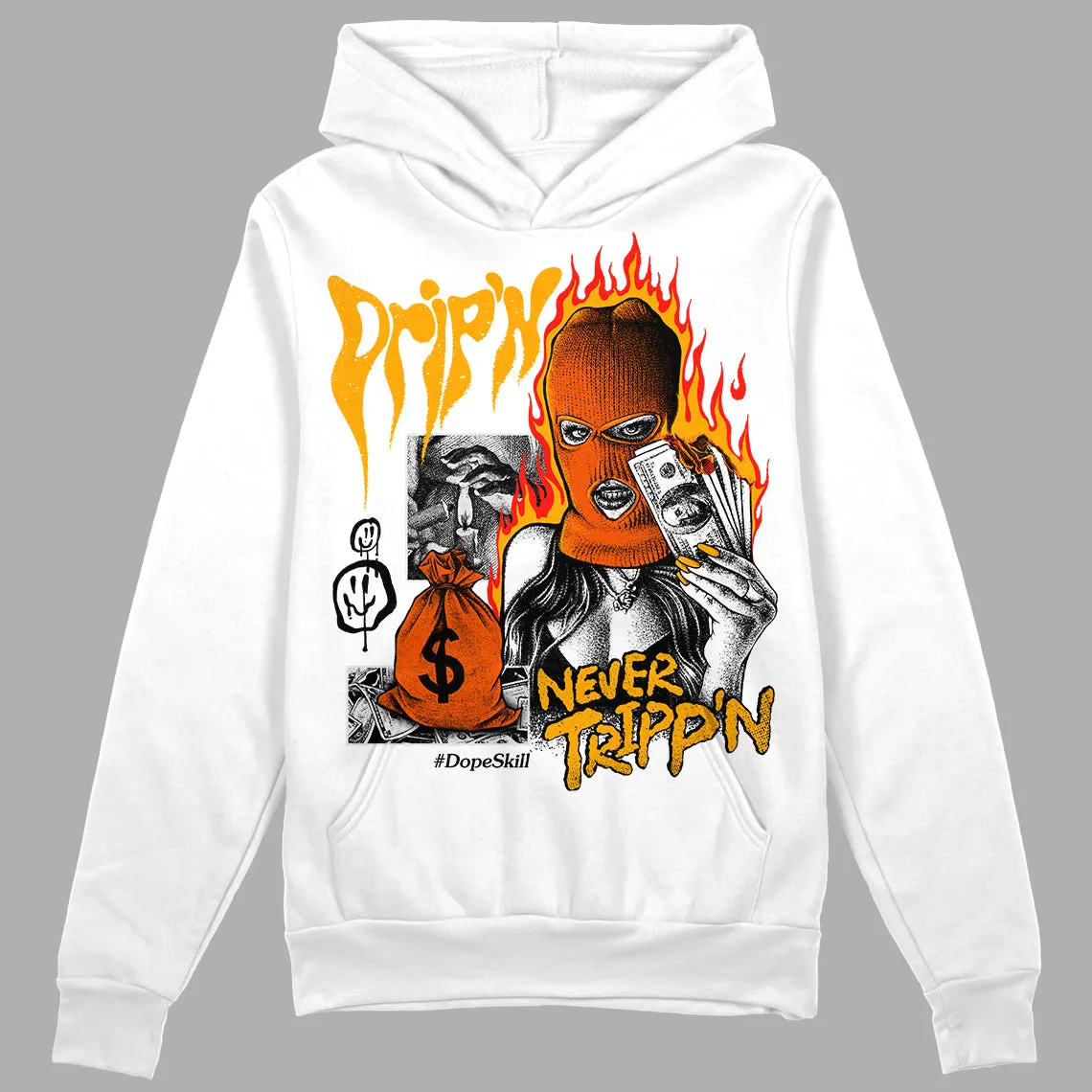 Black Taxi 12s DopeSkill Hoodie Sweatshirt Drip'n Never Tripp'n Graphic sold by DopeSkill product image thumbnail 2