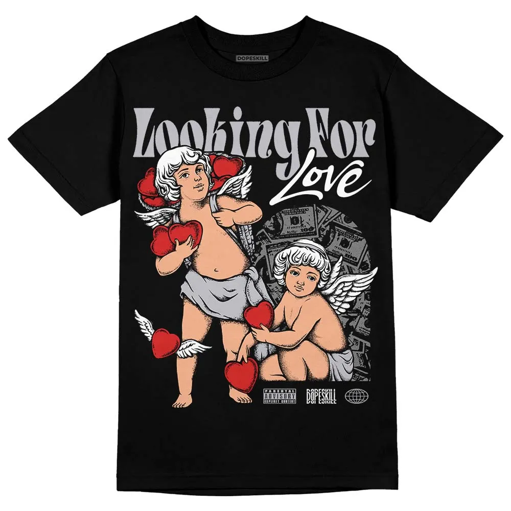 Wolf Grey 13s DopeSkill T-Shirt Looking For Love Graphic sold by DopeSkill product image thumbnail 2