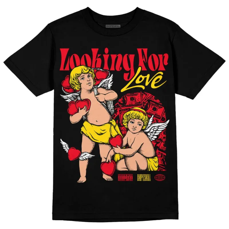 Red Thunder 4s DopeSkill T-shirt Looking For Love Graphic sold by DopeSkill