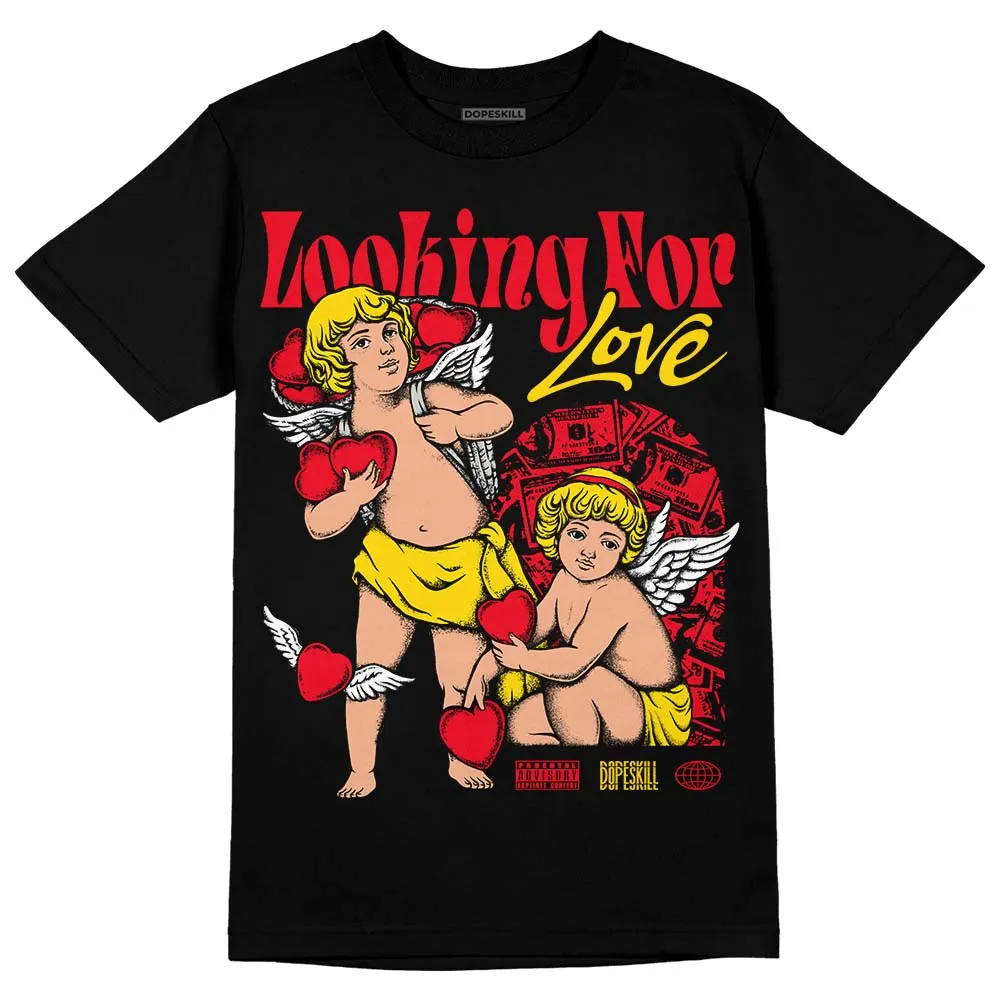 Red Thunder 4s DopeSkill T-shirt Looking For Love Graphic sold by DopeSkill