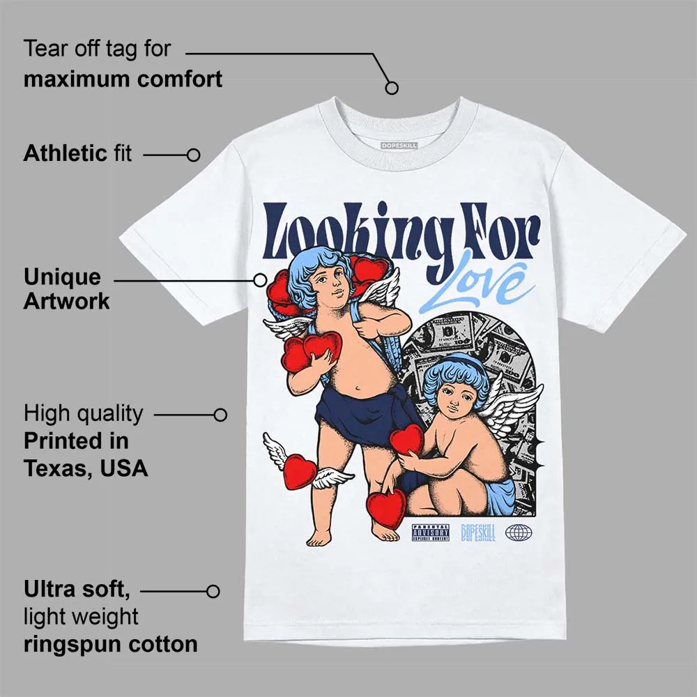 Midnight Navy 5s DopeSkill T-Shirt Looking For Love Graphic sold by DopeSkill product image thumbnail 2