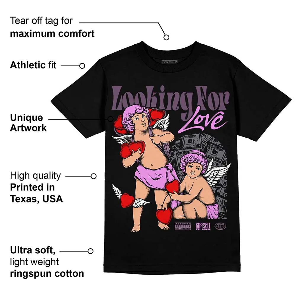 Mauve Off-Noir 2s DopeSkill T-Shirt Looking For Love Graphic sold by DopeSkill product image thumbnail 3
