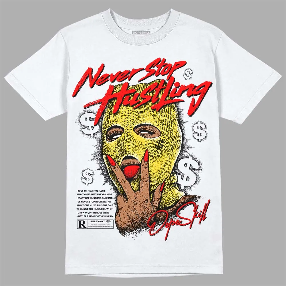 Black Tour Yellow AJ 4 Thunder DopeSkill Unisex T-Shirt Never Stop Hustling Graphic sold by DopeSkill product image thumbnail 2
