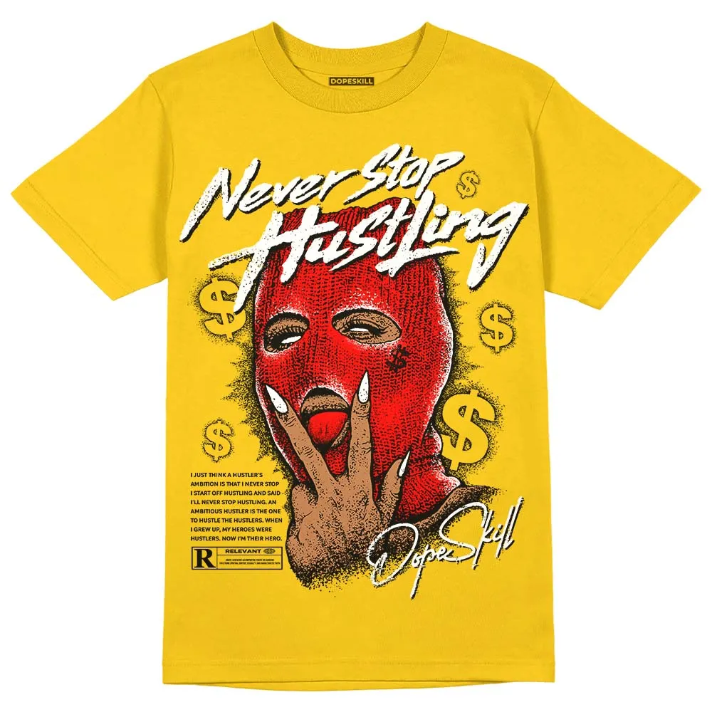 Black Tour Yellow AJ 4 Thunder DopeSkill Unisex T-Shirt Never Stop Hustling Graphic sold by DopeSkill product image thumbnail 3