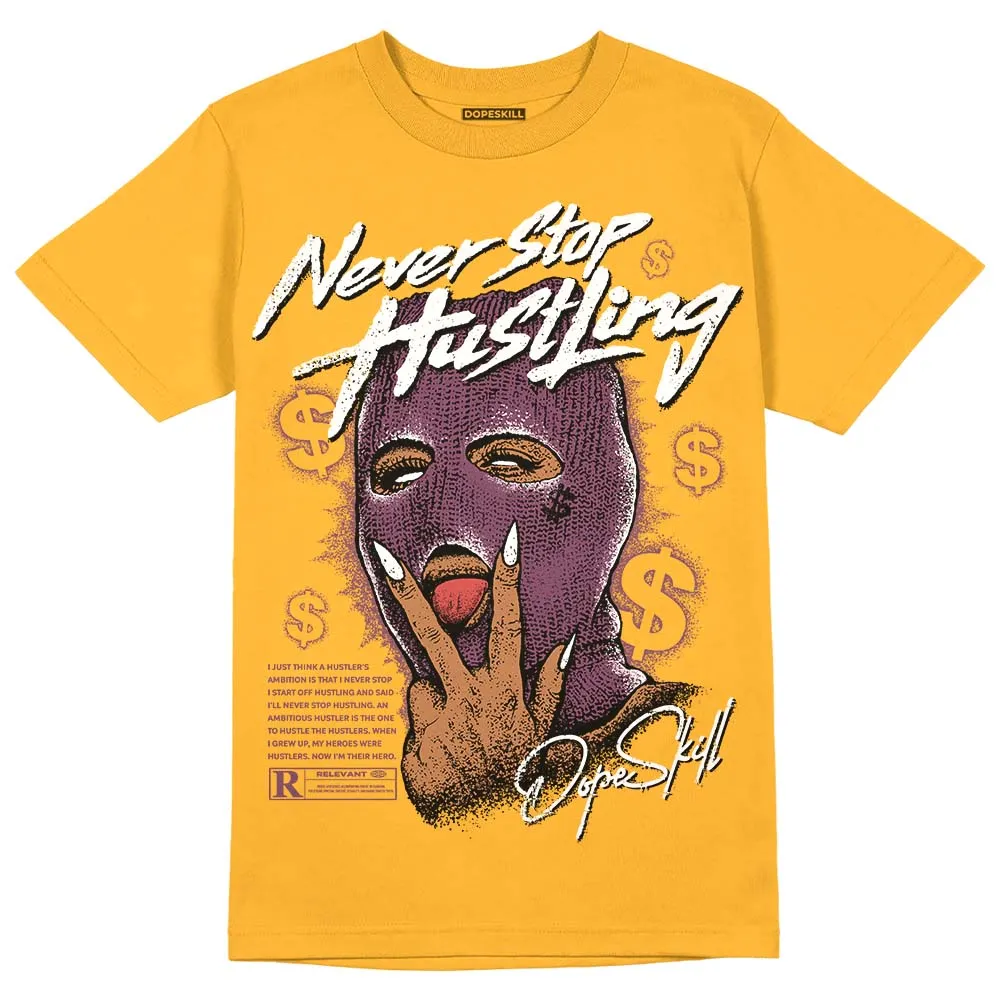 Brotherhood 1s High OG DopeSkill University Gold T-shirt Never Stop Hustling Graphic sold by DopeSkill