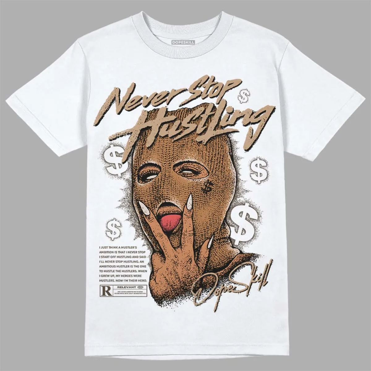 Palomino 3s DopeSkill T-Shirt Never Stop Hustling Graphic sold by DopeSkill