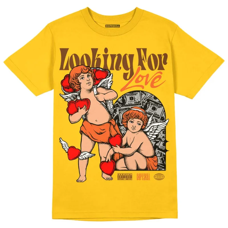 Yellow Collection DopeSkill Gold T-shirt Looking For Love Graphic sold by DopeSkill