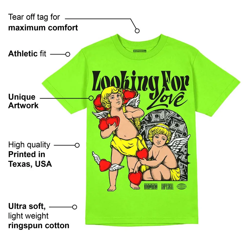 Neon Green Collection DopeSkill Neon Green T-shirt Looking For Love Graphic sold by DopeSkill product image thumbnail 2