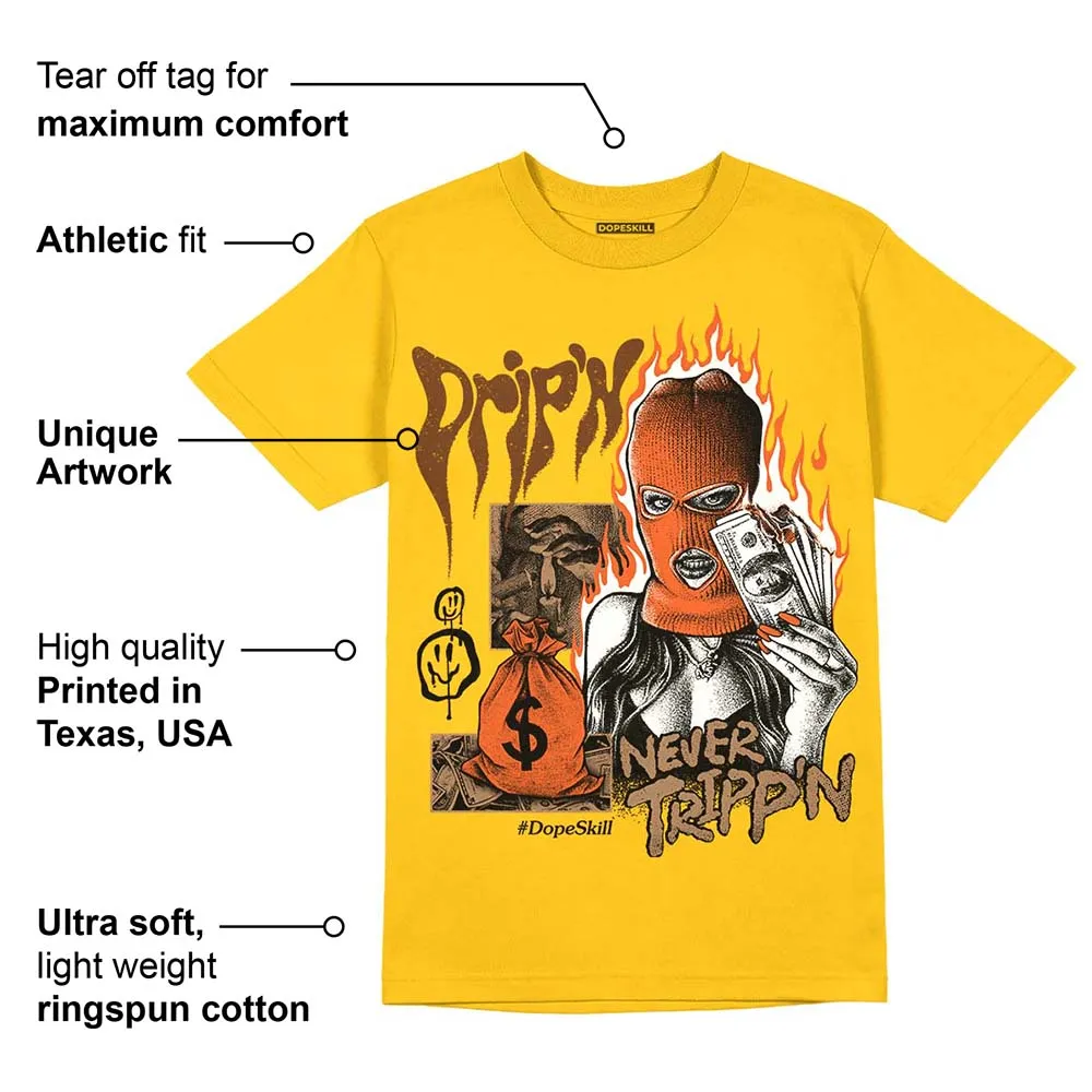 Yellow Collection DopeSkill Gold T-shirt Drip'n Never Tripp'n Graphic sold by DopeSkill product image thumbnail 2