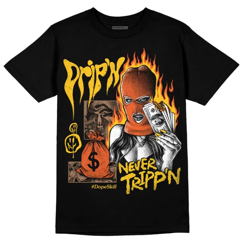 Yellow Collection DopeSkill T-Shirt Drip'n Never Tripp'n Graphic sold by DopeSkill