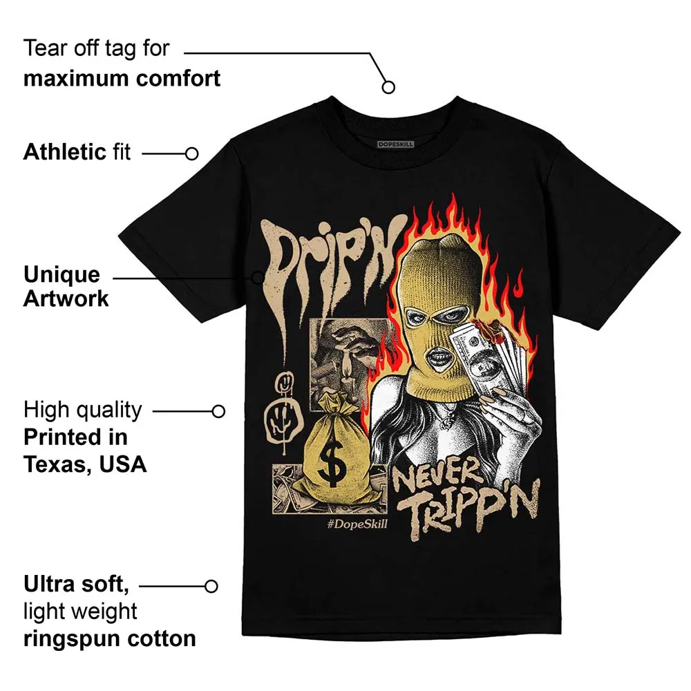 TAN Collection DopeSkill T-Shirt Drip'n Never Tripp'n Graphic sold by DopeSkill product image thumbnail 3