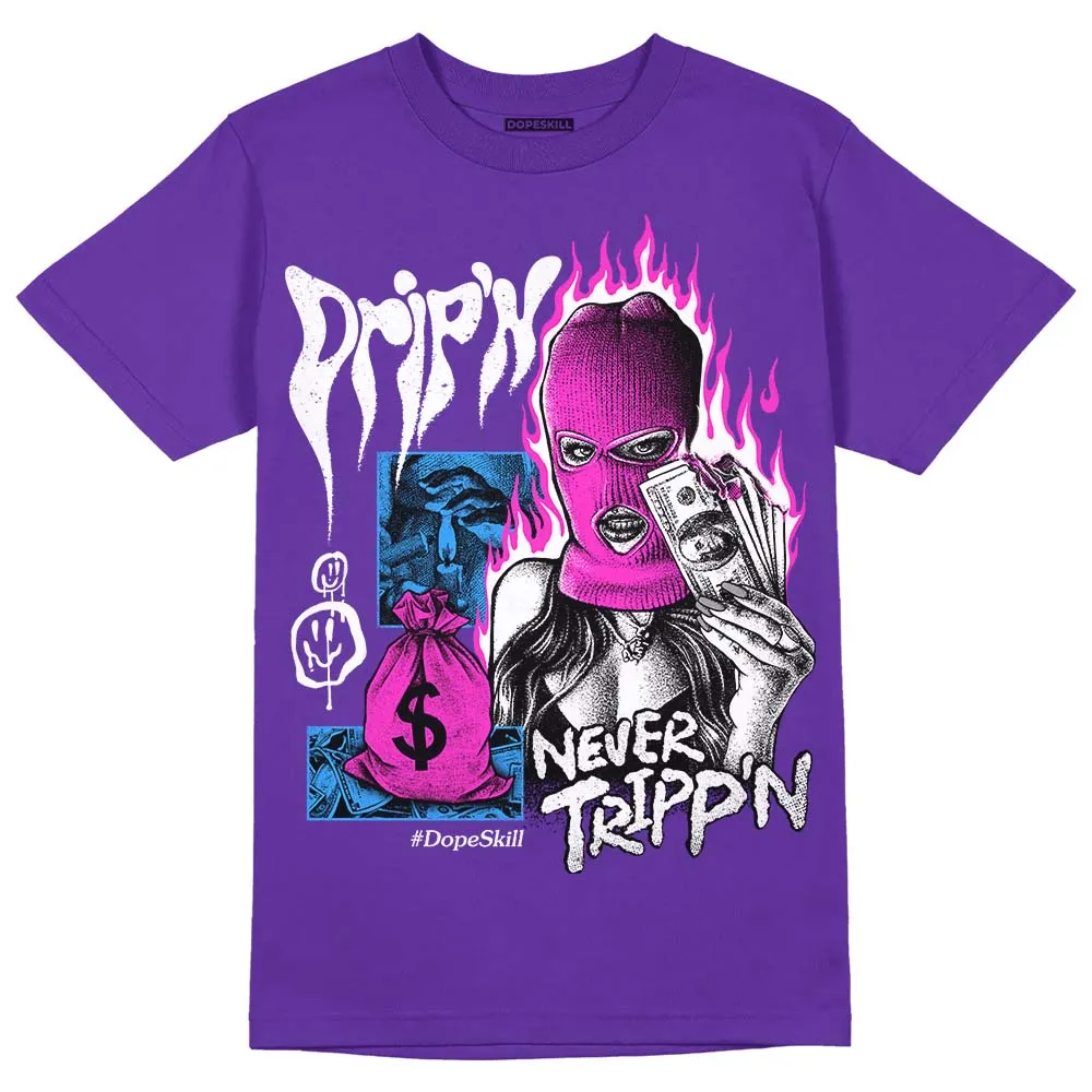 PURPLE Collection DopeSkill Purple T-shirt Drip'n Never Tripp'n Graphic sold by DopeSkill