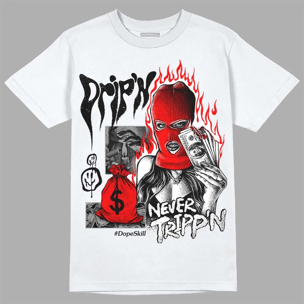 Black and White Collection DopeSkill T-Shirt Drip'n Never Tripp'n Graphic sold by DopeSkill product image thumbnail 2