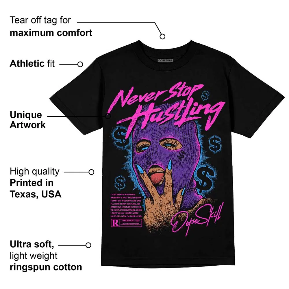 PURPLE Collection DopeSkill T-Shirt Never Stop Hustling Graphic sold by DopeSkill product image thumbnail 3