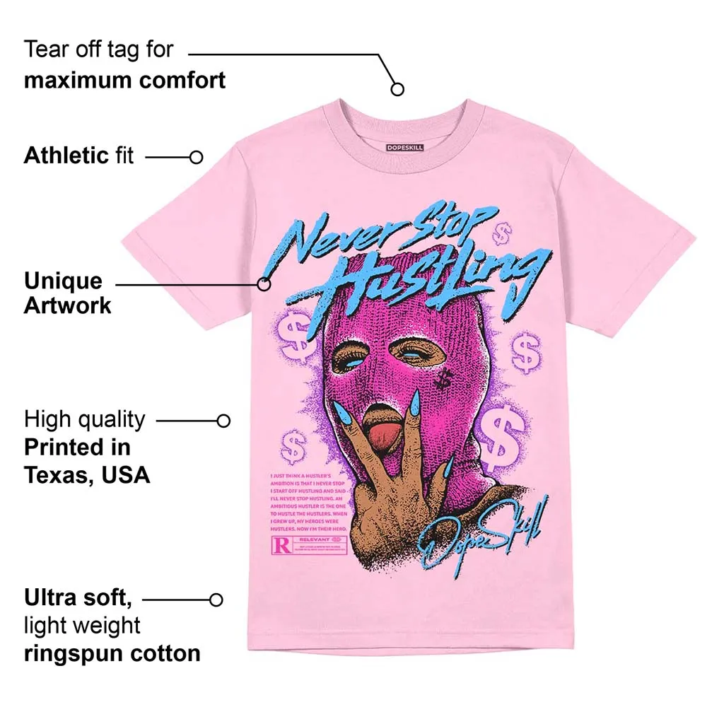 Pink Collection DopeSkill Pink T-shirt Never Stop Hustling Graphic sold by DopeSkill product image thumbnail 2