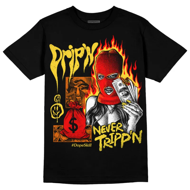 Black Tour Yellow AJ 4 Thunder DopeSkill Unisex T-Shirt Drip'n Never Tripp'n Graphic sold by DopeSkill
