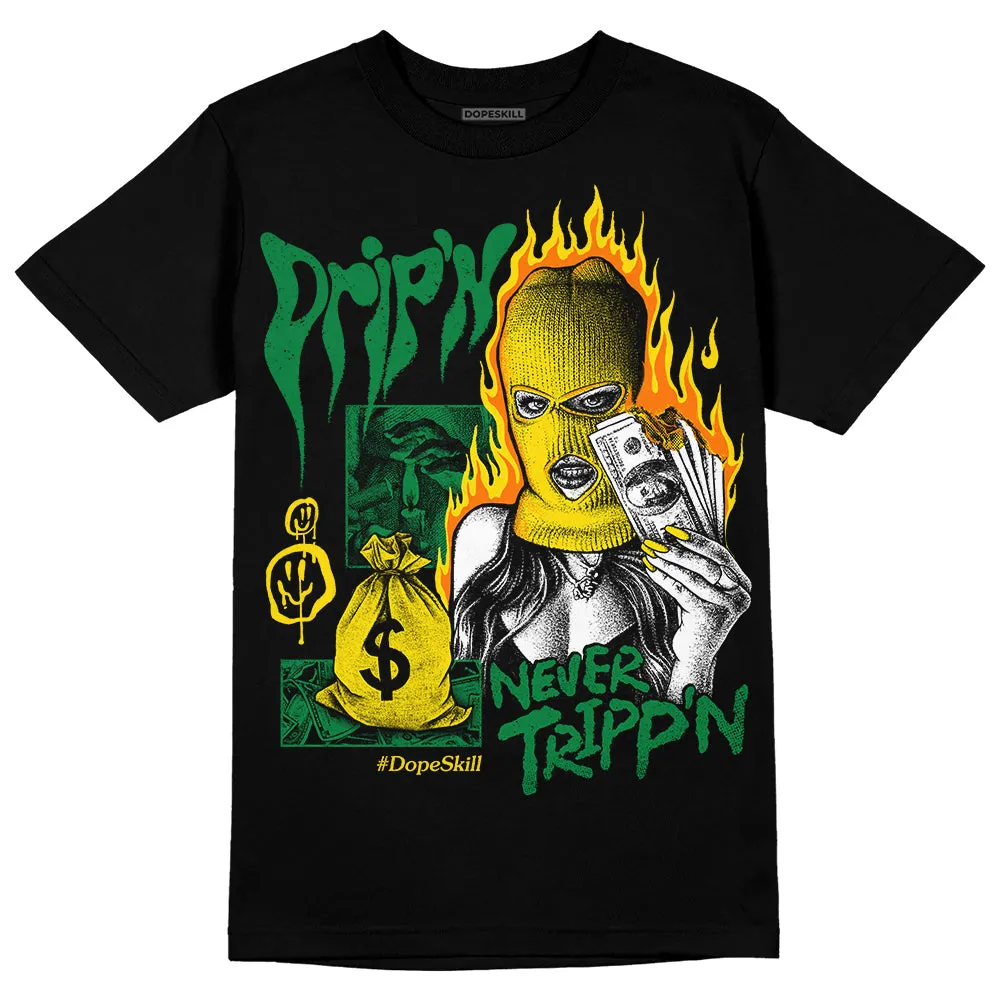 Dunk Reverse Brazil DopeSkill T-Shirt Drip'n Never Tripp'n Graphic sold by DopeSkill product image thumbnail 2