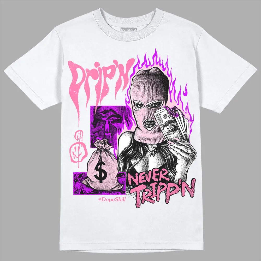 Dunk Pink Foam DopeSkill T-Shirt Drip'n Never Tripp'n Graphic sold by DopeSkill product image thumbnail 2