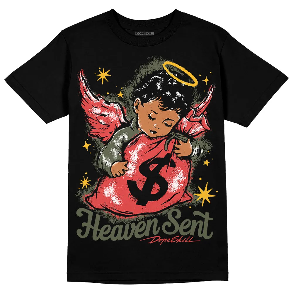 Dunk Mystic Red Cargo Khaki DopeSkill T-Shirt Heaven Sent Graphic sold by DopeSkill product image thumbnail 2