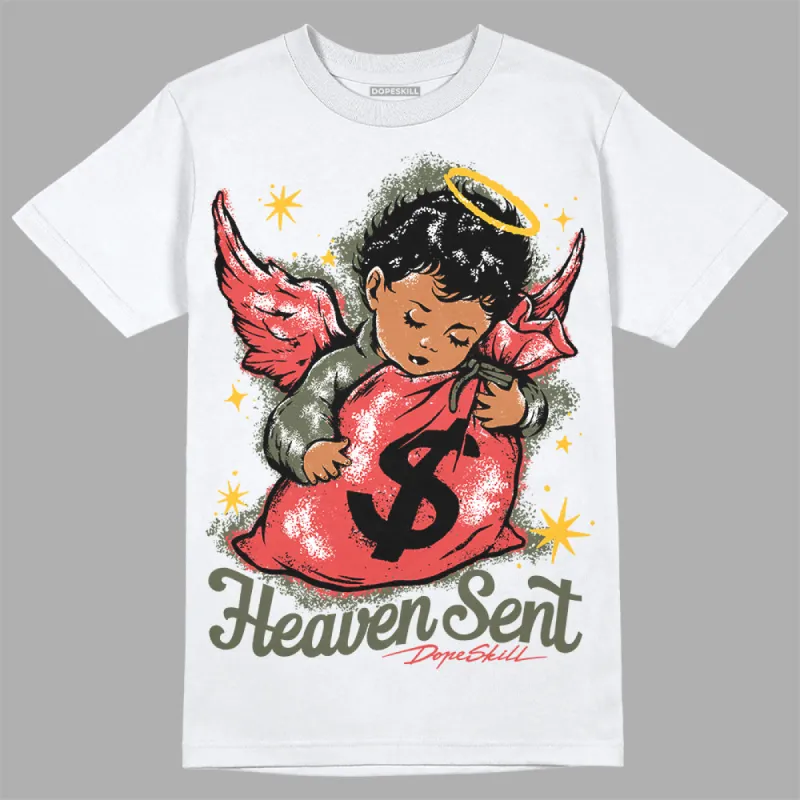 Dunk Mystic Red Cargo Khaki DopeSkill T-Shirt Heaven Sent Graphic sold by DopeSkill