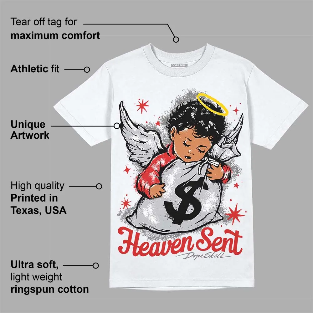 Wolf Grey 13s DopeSkill T-Shirt Heaven Sent Graphic sold by DopeSkill product image thumbnail 3