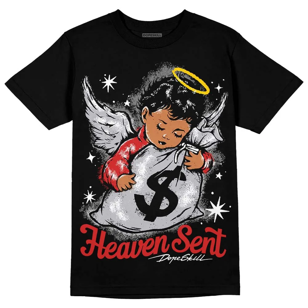 Wolf Grey 13s DopeSkill T-Shirt Heaven Sent Graphic sold by DopeSkill product image thumbnail 2