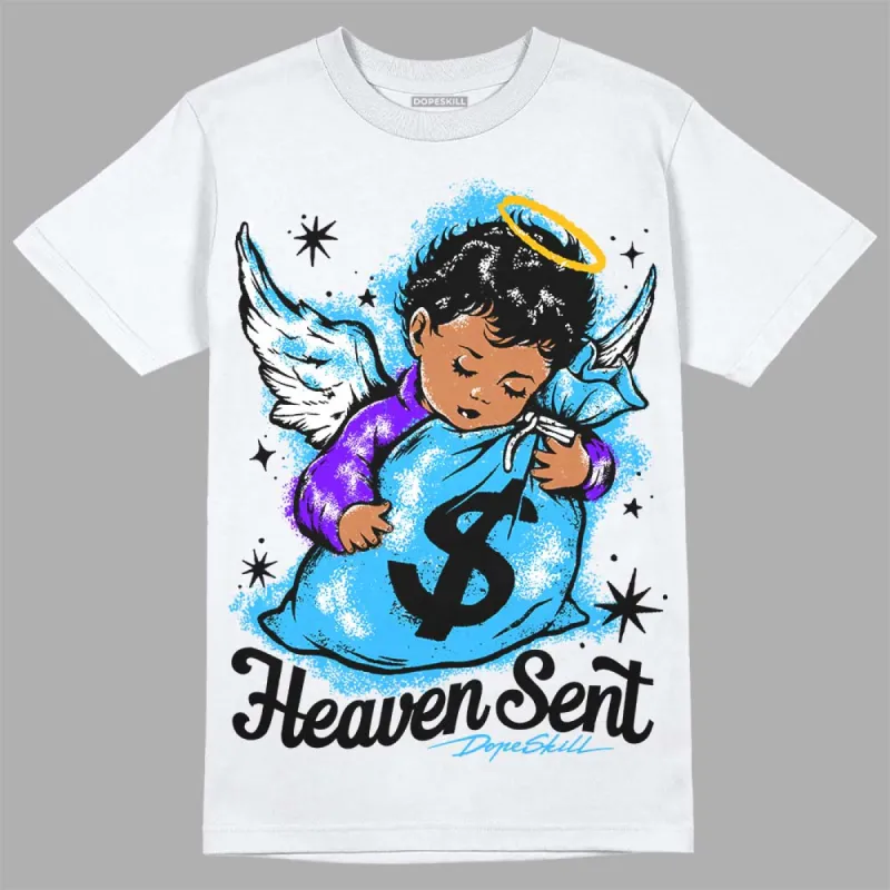 University Blue Toe 1s DopeSkill T-Shirt Heaven Sent Graphic sold by DopeSkill