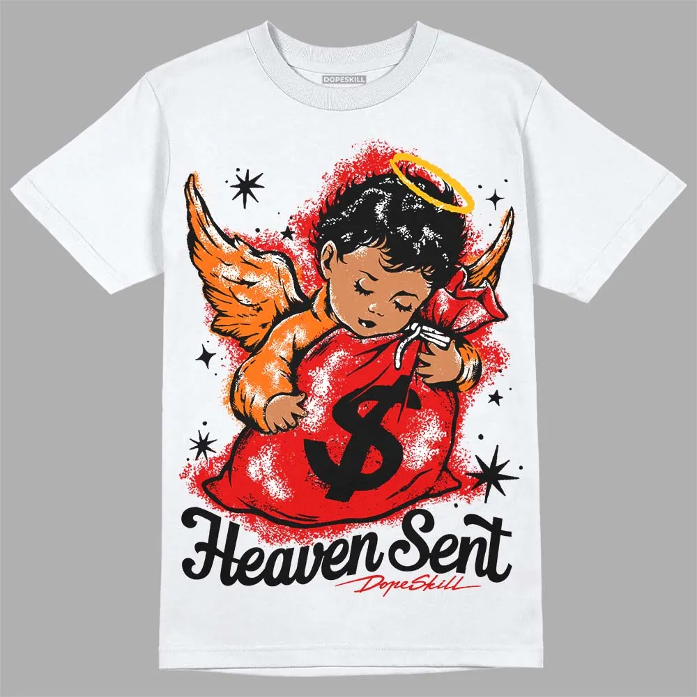 Satin Bred 1s DopeSkill T-Shirt Heaven Sent Graphic sold by DopeSkill product image thumbnail 2