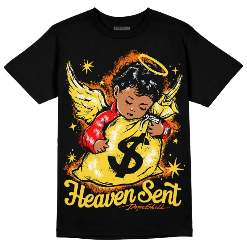 Black Tour Yellow AJ 4 Thunder DopeSkill Unisex T-Shirt Heaven Sent Graphic sold by DopeSkill