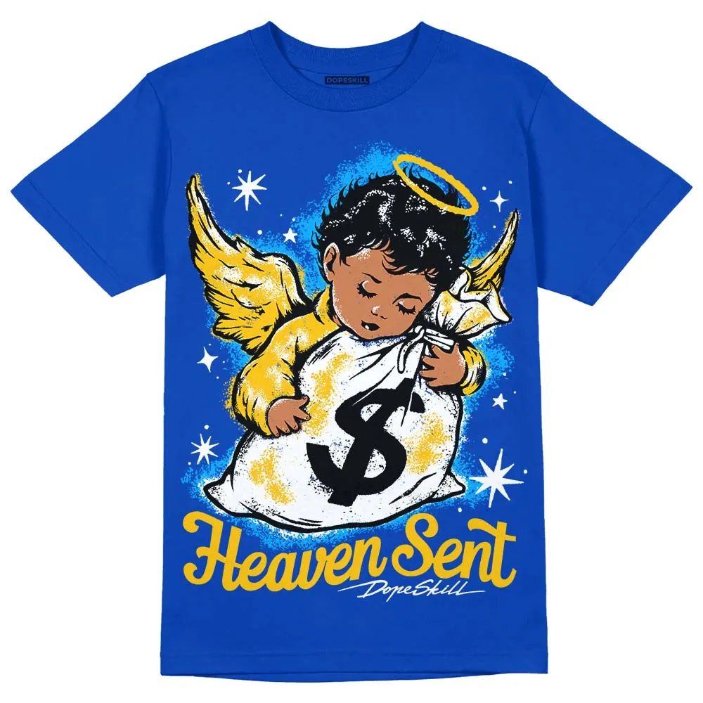 Laney 14s DopeSkill Varsity Royal T-shirt Heaven Sent Graphic sold by DopeSkill
