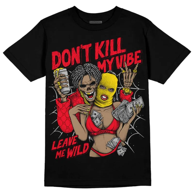 Red Thunder 4s DopeSkill T-shirt Don't Kill My Vibe Graphic sold by DopeSkill