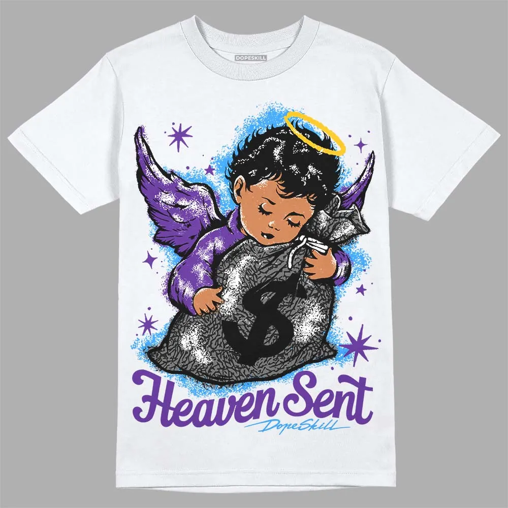Dark Iris 3s DopeSkill T-Shirt Heaven Sent Graphic sold by DopeSkill