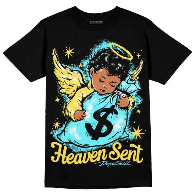 Aqua 5s DopeSkill T-Shirt Heaven Sent Graphic sold by DopeSkill