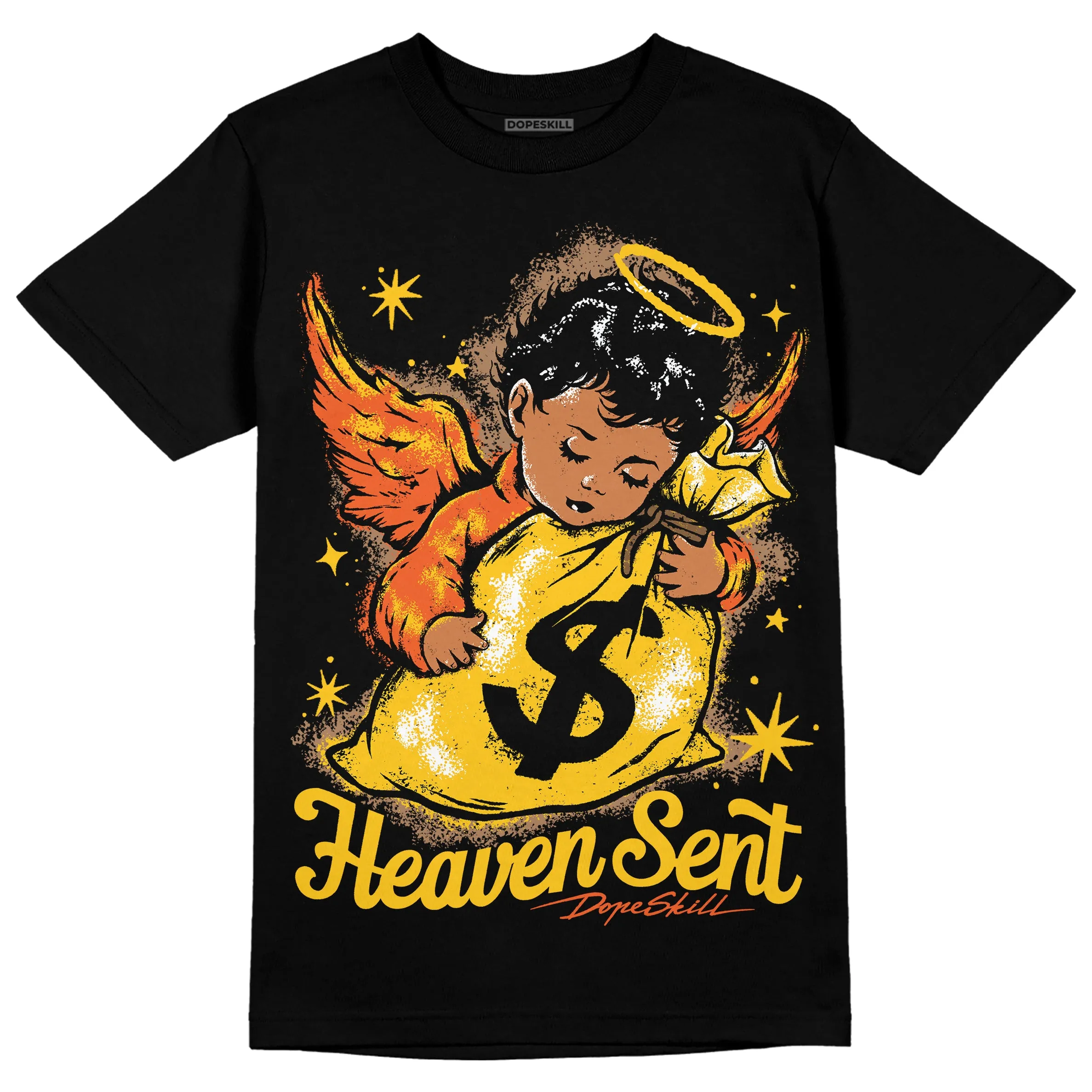 Yellow Collection DopeSkill T-Shirt Heaven Sent Graphic sold by DopeSkill