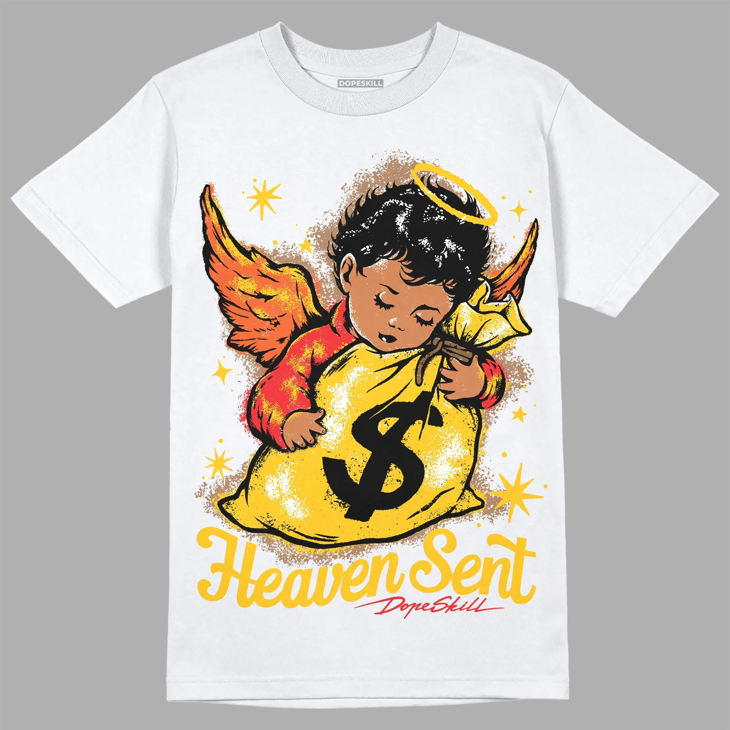 Yellow Collection DopeSkill T-Shirt Heaven Sent Graphic sold by DopeSkill product image thumbnail 2