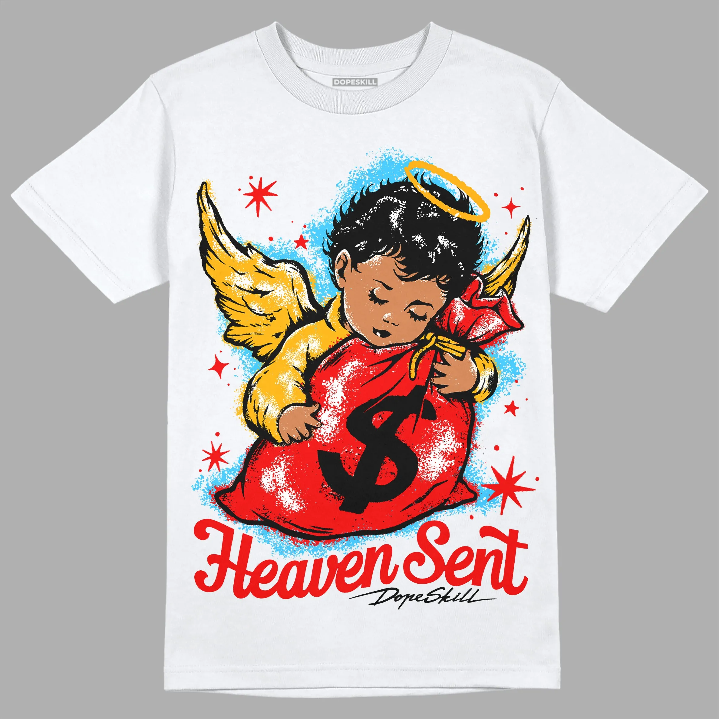 Red Collection DopeSkill T-Shirt Heaven Sent Graphic sold by DopeSkill product image thumbnail 2