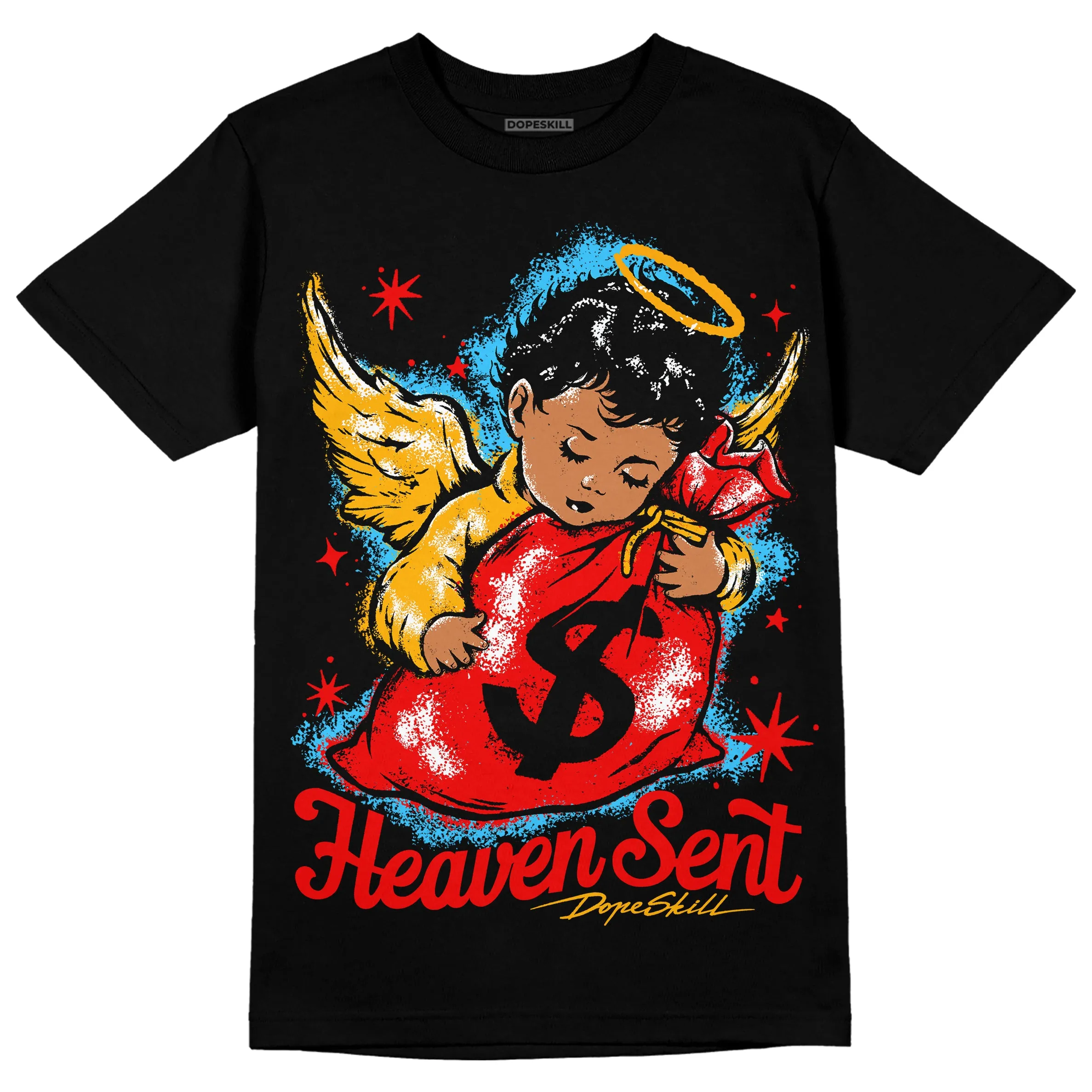 Red Collection DopeSkill T-Shirt Heaven Sent Graphic sold by DopeSkill