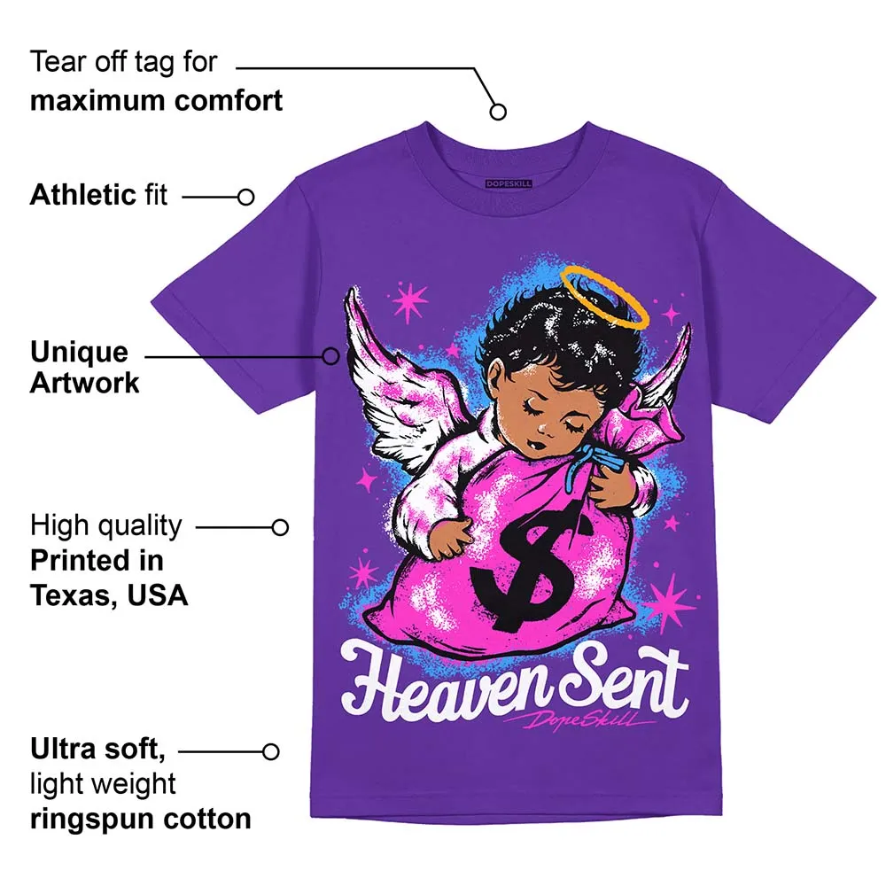 PURPLE Collection DopeSkill Purple T-shirt Heaven Sent Graphic sold by DopeSkill product image thumbnail 2