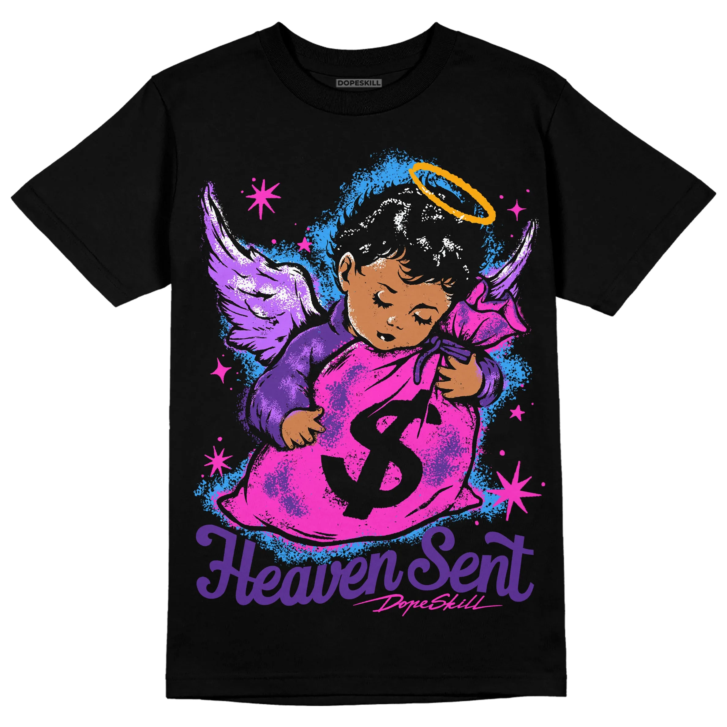 PURPLE Collection DopeSkill T-Shirt Heaven Sent Graphic sold by DopeSkill