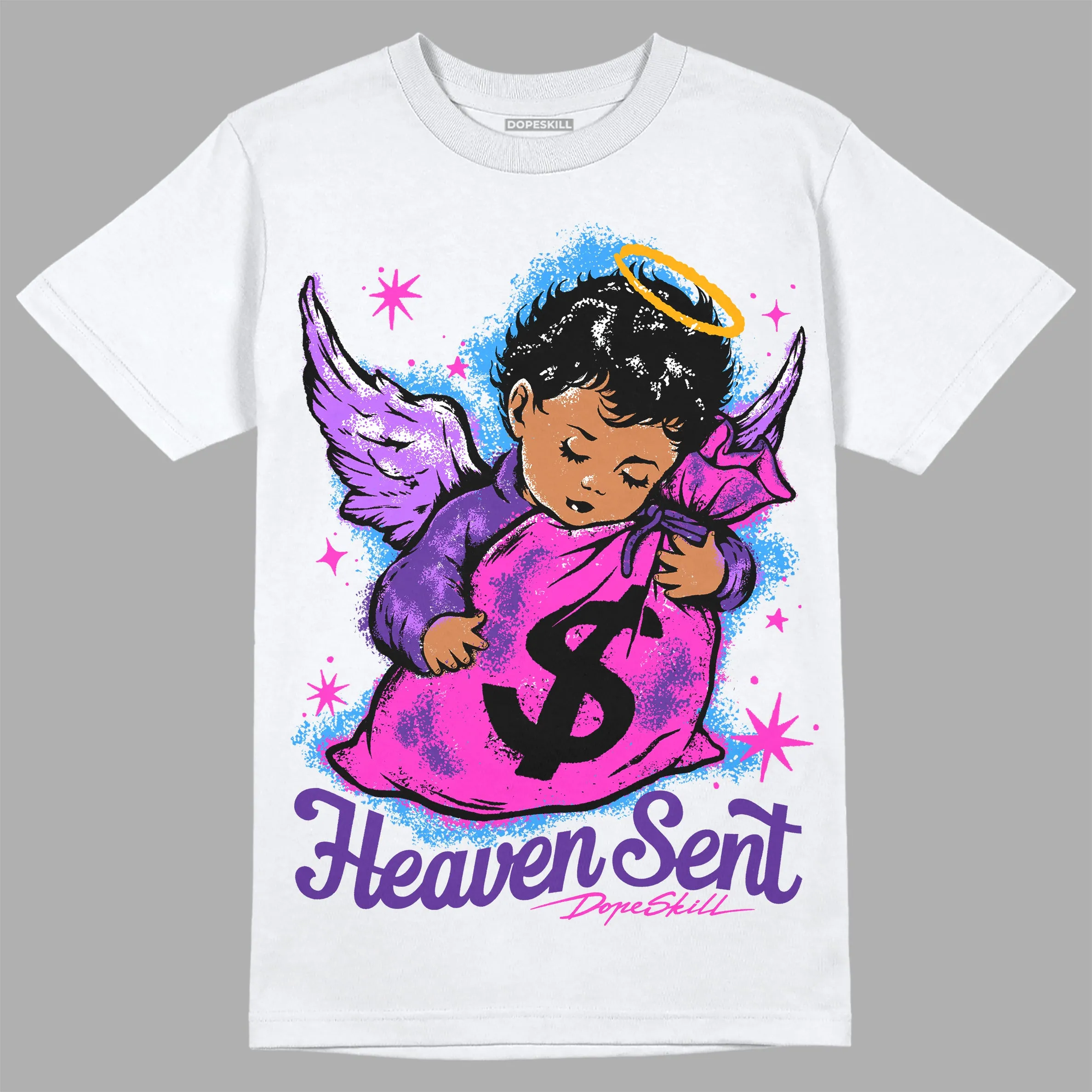 PURPLE Collection DopeSkill T-Shirt Heaven Sent Graphic sold by DopeSkill product image thumbnail 2