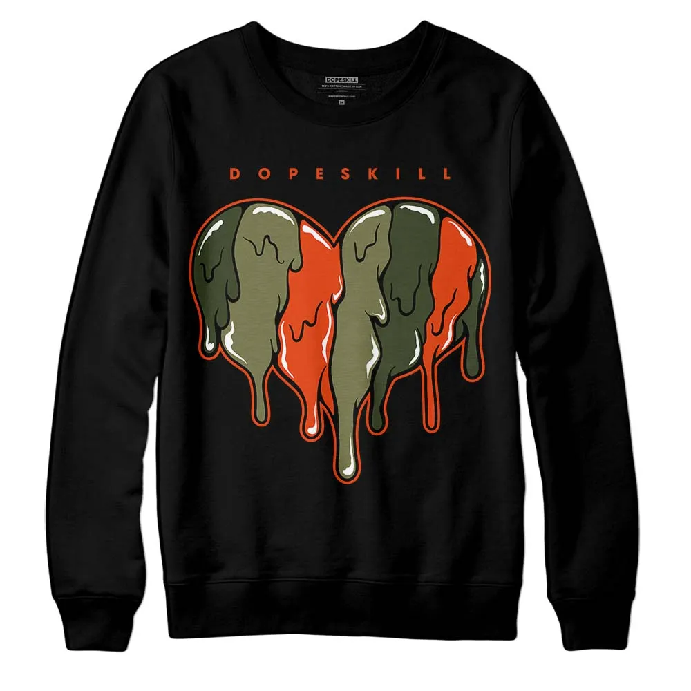 Olive Collection DopeSkill Sweatshirt Slime Drip Heart Graphic sold by DopeSkill product image thumbnail 2