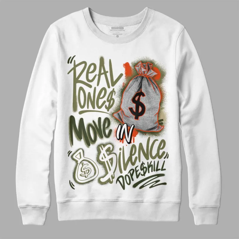 Olive Collection DopeSkill Sweatshirt Real Ones Move In Silence Graphic sold by DopeSkill