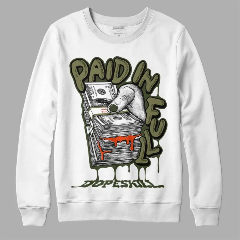 Olive Collection DopeSkill Sweatshirt Paid In Full Graphic sold by DopeSkill
