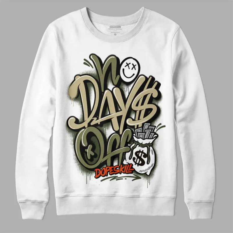 Olive Collection DopeSkill Sweatshirt No Days Off Graphic sold by DopeSkill